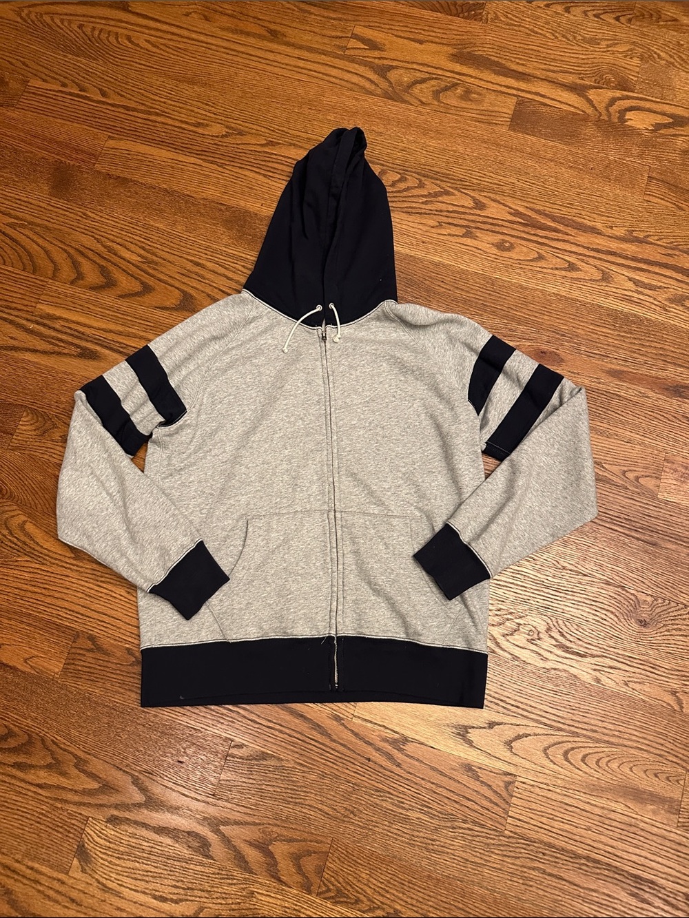 EUC J. Crew Two-Tone Hoodie; XL